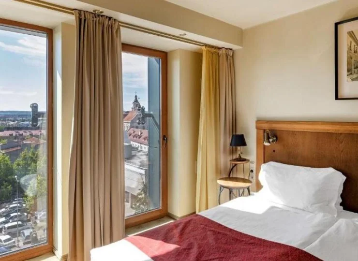 Widok z jednego z okien pokoju Best Western Vilnius