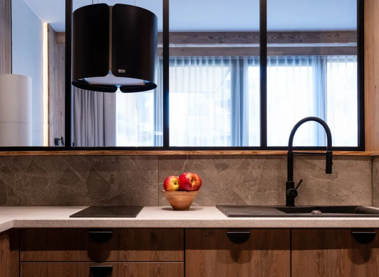 Każdy apartament ma aneks kuchenny