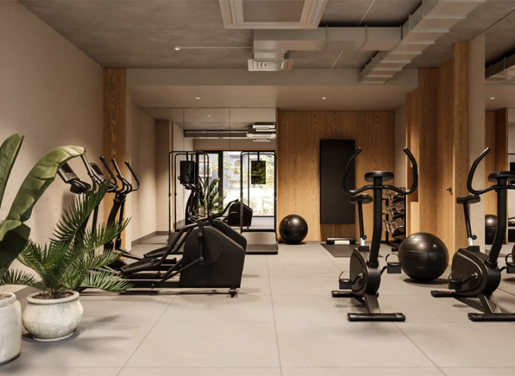 Goście mogą korzystać także z salki fitness