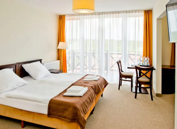 Pokoje wyposażono w sprzęt plażowy