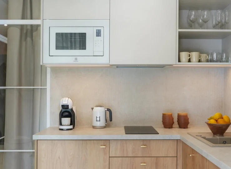 Apartamenty 4-os. mają osobną sypialnię i salon z aneksem