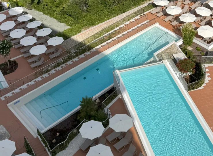Kompleks basenowy w Hotelu Ad Turres powstał na 3 poziomach