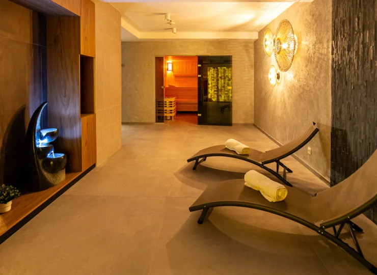 Resort posiada strefę saun z grotą solną