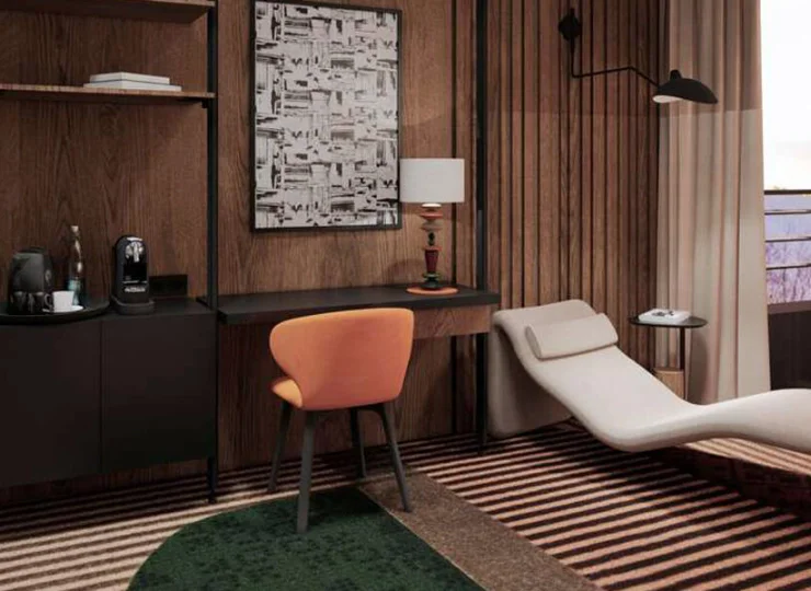 Executive Suite ma bardzo dopracowane wnętrze