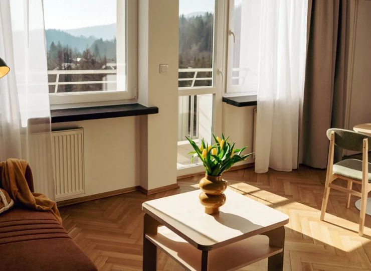 Apartamenty rodzinne są dwupokojowe