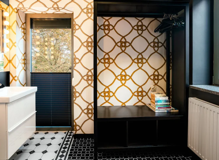 Łazienki są nowoczesne i awangardowe