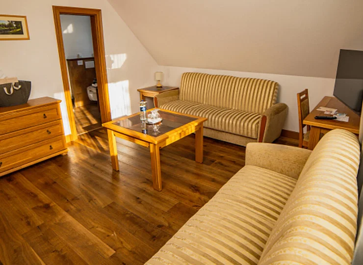 Na parterze jest salon