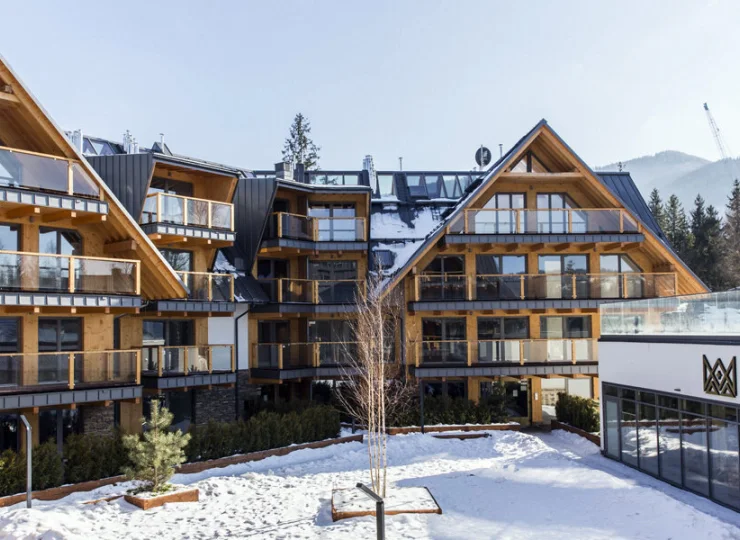 Budynki aparthotelu Royal Resort SPA w Zakopanem