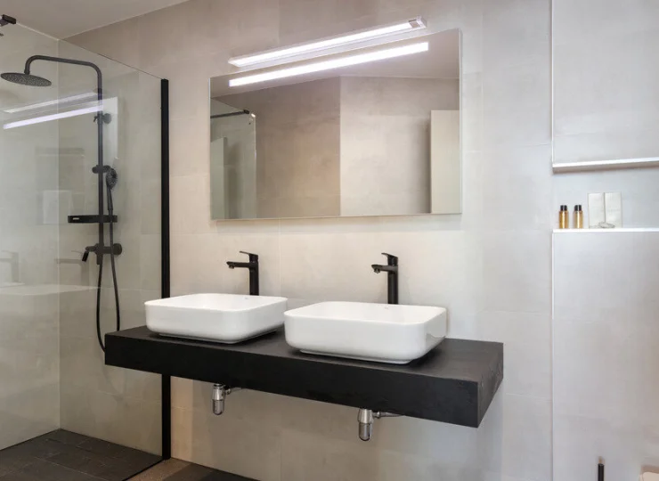 Łazienki różnią się rozmiarem w zależności od kategorii pokoju