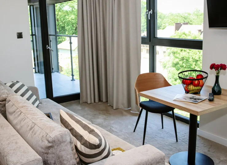 Na zdjęciu: salon w apartamencie premium 3+2