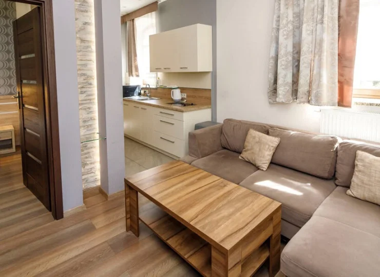 Część apartamentów ma własny aneks kuchenny