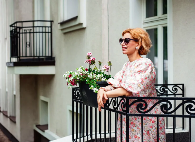 Niektóre pokoje mają balkony