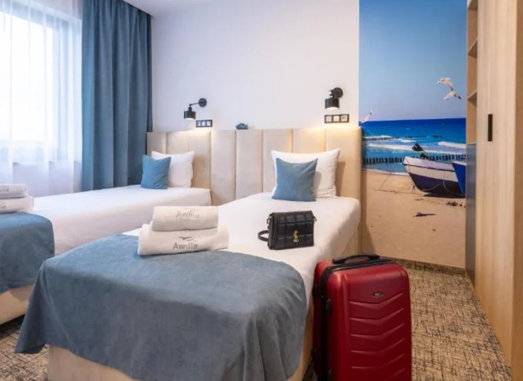 Awilla Resort jest położony w Ustce, kilkaset metrów od plaży