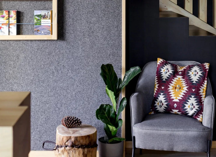 Dom Góry Las jest przyjemnie urządzony