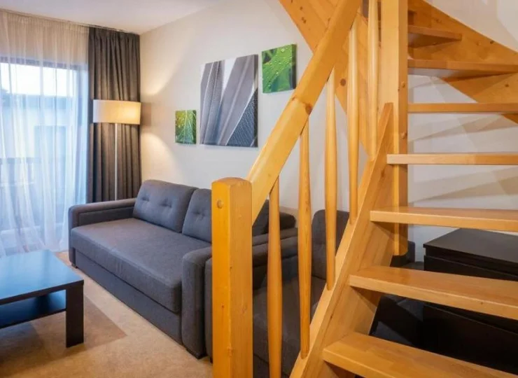 Część apartamentów jest dwupoziomowa