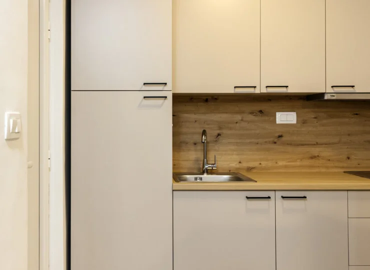 Aneks kuchenny w apartamencie family 2+2 jest wyposażony