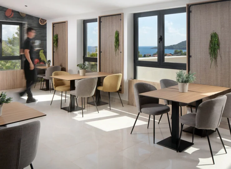 Wnętrze nowoczesnej restauracji