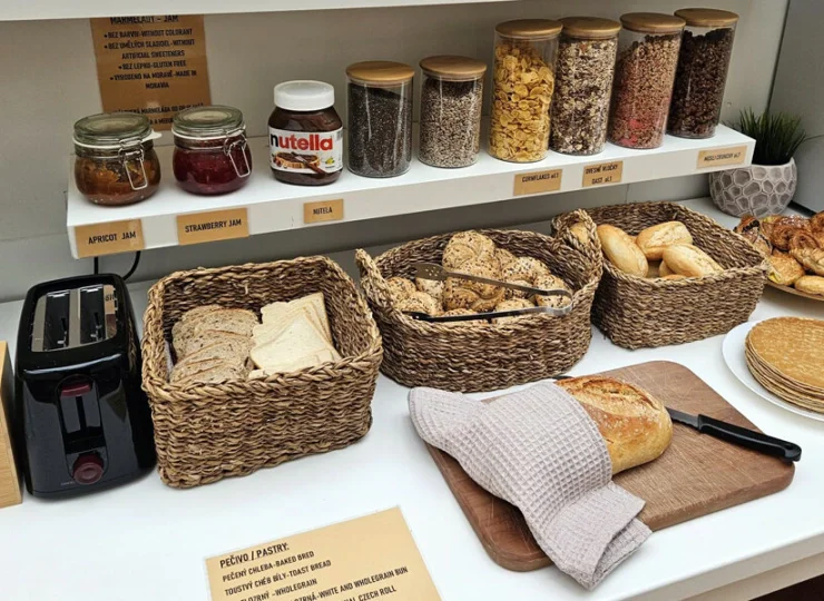 Jest tutaj bogaty wybór świeżego pieczywa