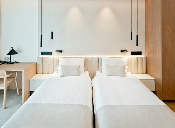 Pokoje deluxe są najnowsze w całym obiekcie