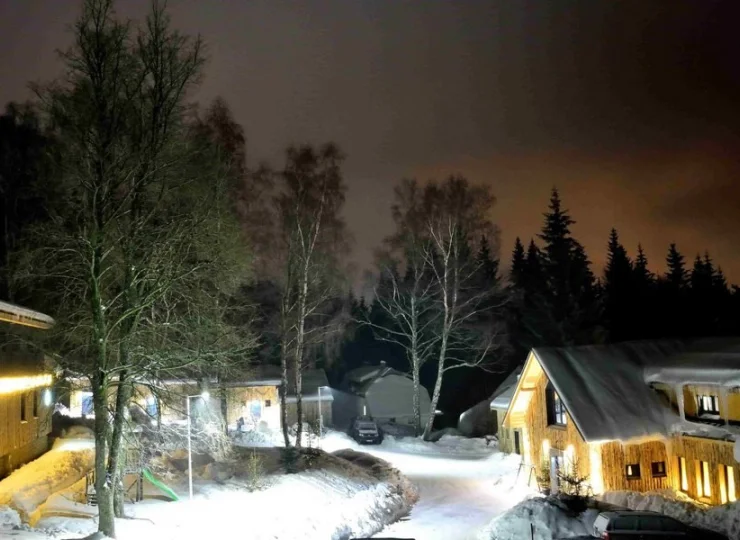 Resort Montanie w zimie