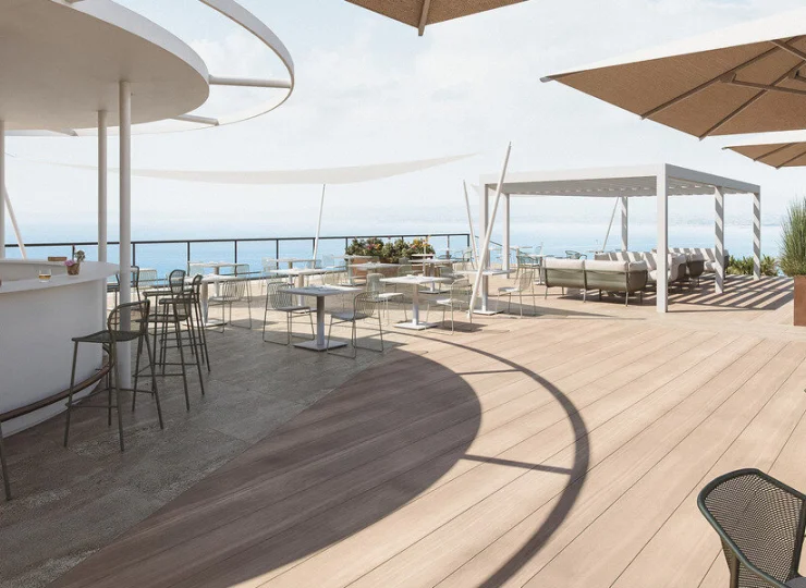 Z restauracji można podziwiać panoramę Adriatyku