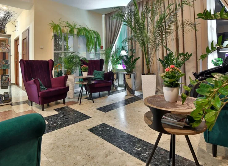 Lobby hotelu Wiosna