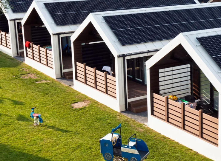 Każdy domek premium plus dysponuje tarasem o powierzchni 11,5 m2