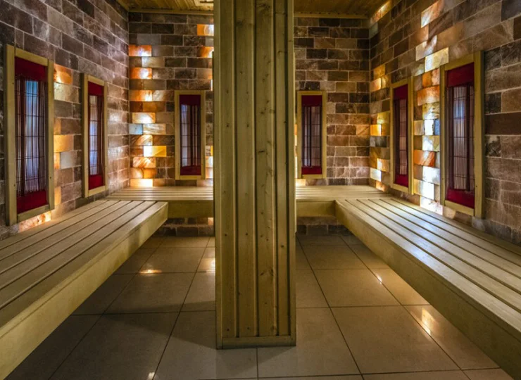 Strefa wellness zawiera również świat saun