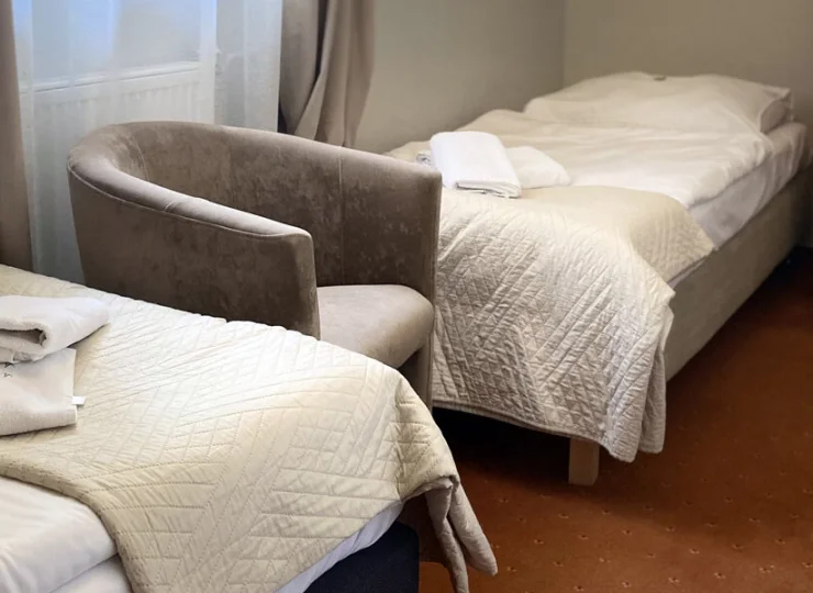 Dostępne są pokoje 2-osobowe