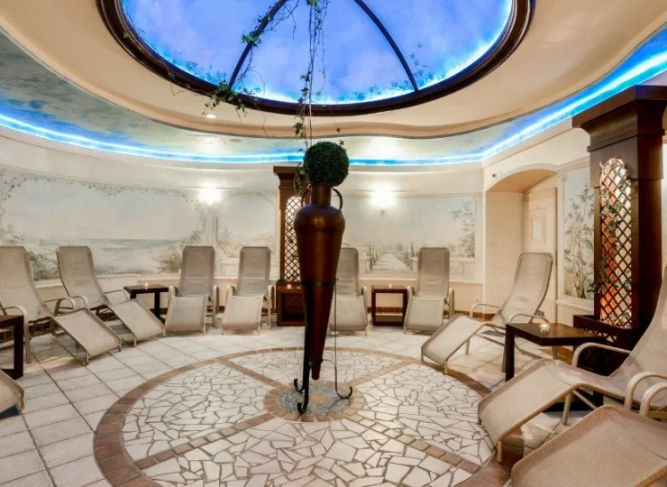 Znajduje się tutaj także piękna wypoczywalnia z nastrojową muzyką