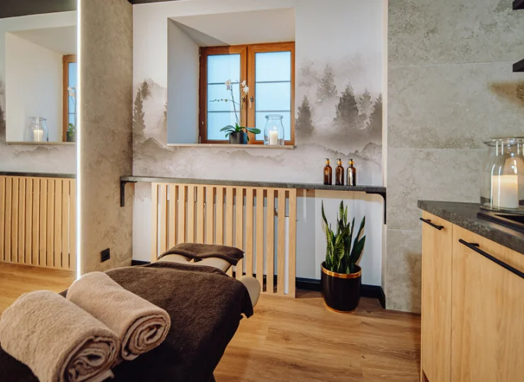 Wnętrze gabinetu spa