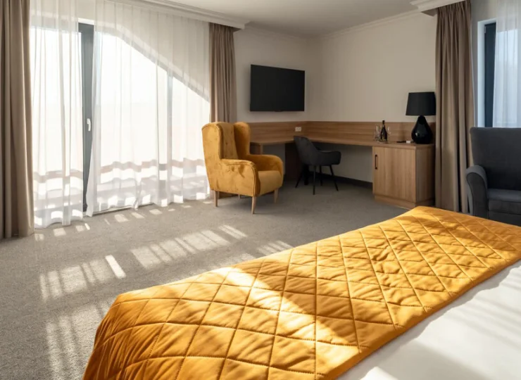 Największe pokoje premium są bogato wyposażone