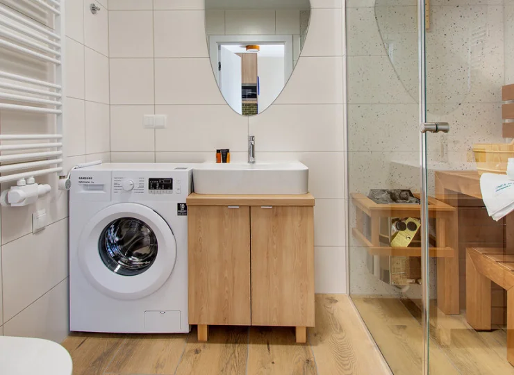 Każdy typ apartamentu można wybrać w opcji z prywatną sauną