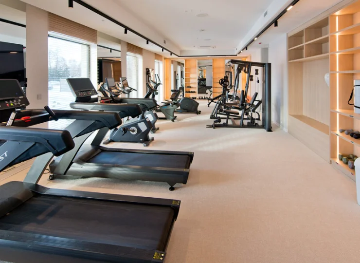 W hotelu mieści się odnowiona siłownia