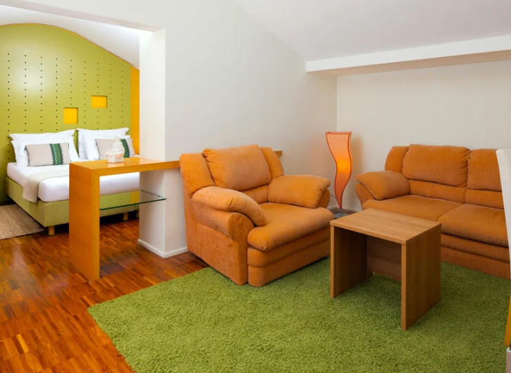 Apartament duplex suite jest przestronny