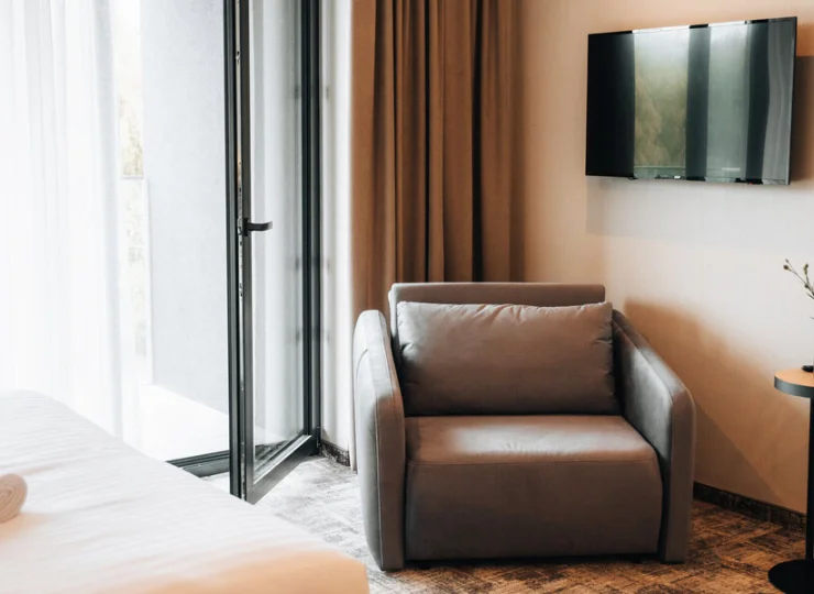 W Studiu De Luxe trzecia osoba może spać na rozkładanym fotelu