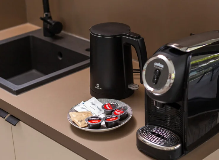 W kuchni znajdziemy ekspres do kawy
