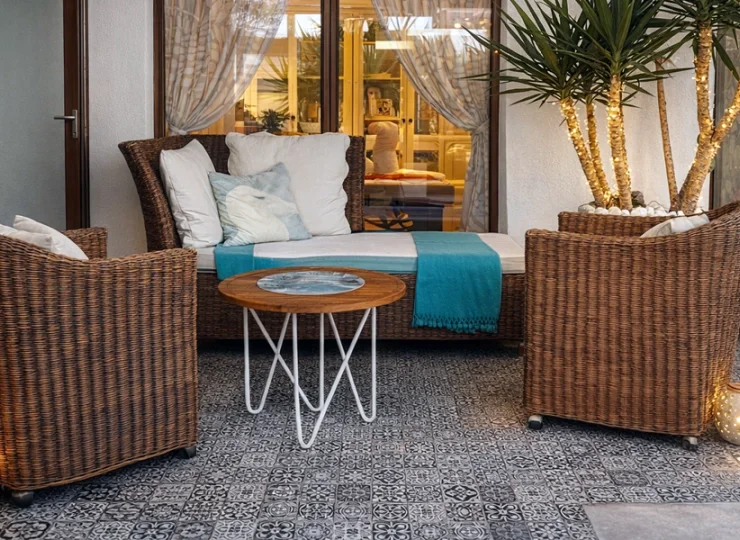 Strefa spa jest przyjemnie zaaranżowana