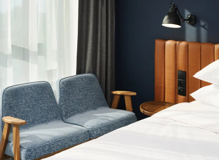 Pokoje urządzono w inspiracji modernizmem