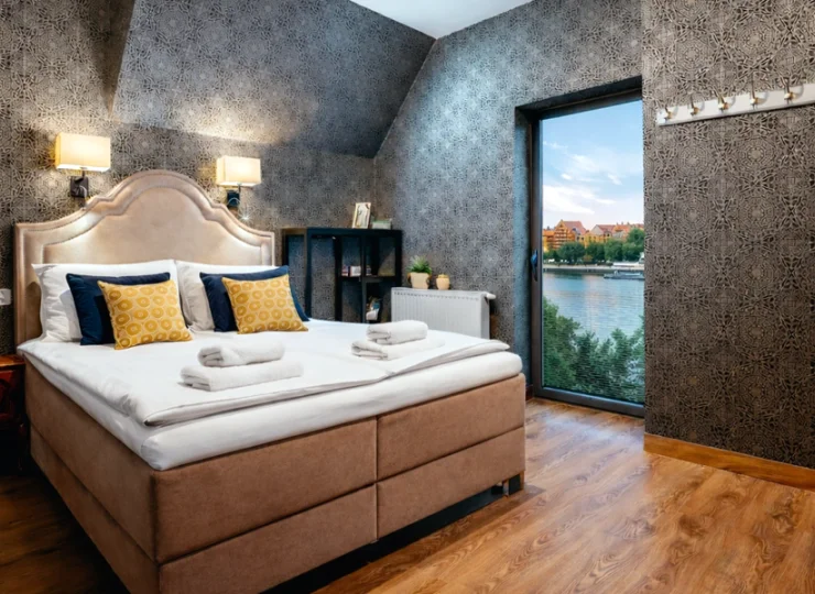 Pokoje zostały zaprojektowane i umeblowane by zagwarantować poczucie komfortu