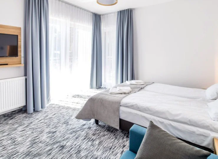 Najnowsze pokoje znajdują się na najwyższej kondygnacji