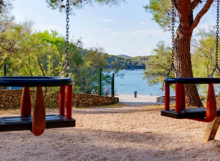 Dla dzieci przygotowano plac zabaw