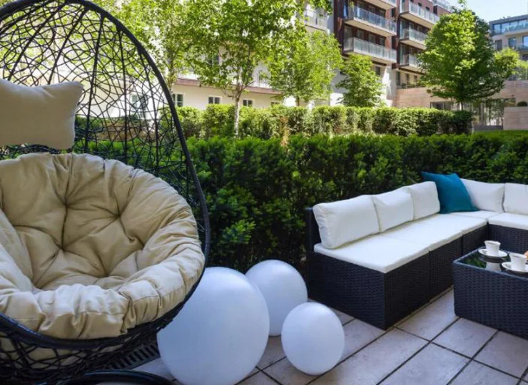 Taras Apartamentu 2+2 z sauną