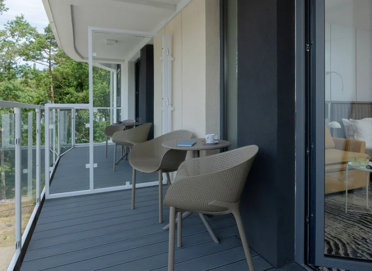 Każdy pokój ma balkon