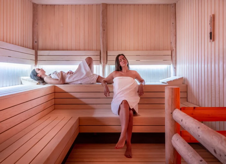 W obiekcie jest strefa wellness z 4 rodzajami saun. Na zdjęciu sauna solna