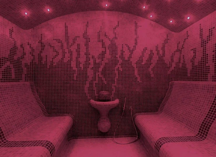 Można też skorzystać z łaźni parowej