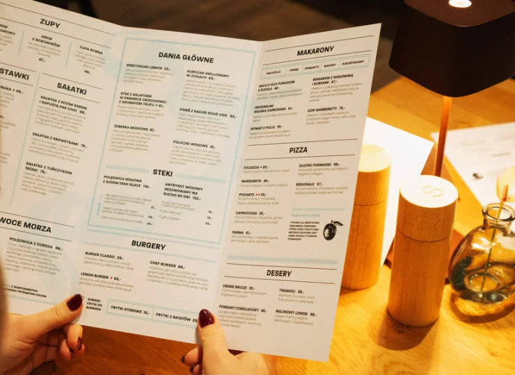 Restauracja Lemon zaprasza na dania z karty