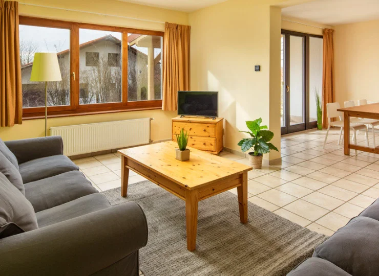 W domkach jest spory salon