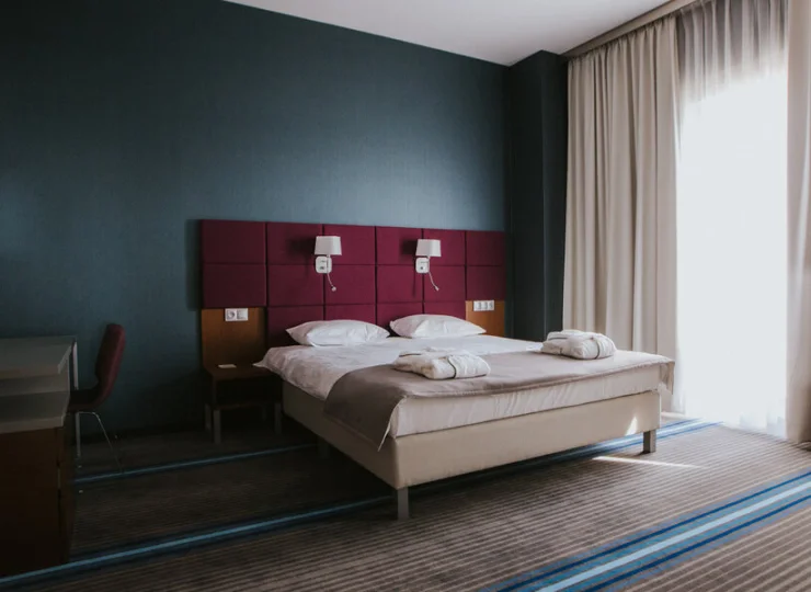 W apartamencie jest osobna sypialnia