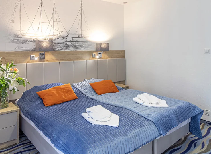 Obiekt dysponuje 60 przestronnymi pokojami